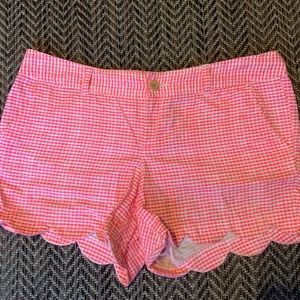 Buttercup Pink Fiesta Gingham Shorts